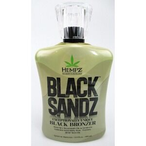 Black Sandz Hempz Black Bronzer‎ Tanning Bed Lotion 13.5 oz Exceptionally Unique